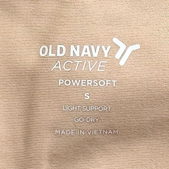 🆕Old Navy Active White PowerSoft Longline Sports Bra Tank Tops - Picture 4 of 7